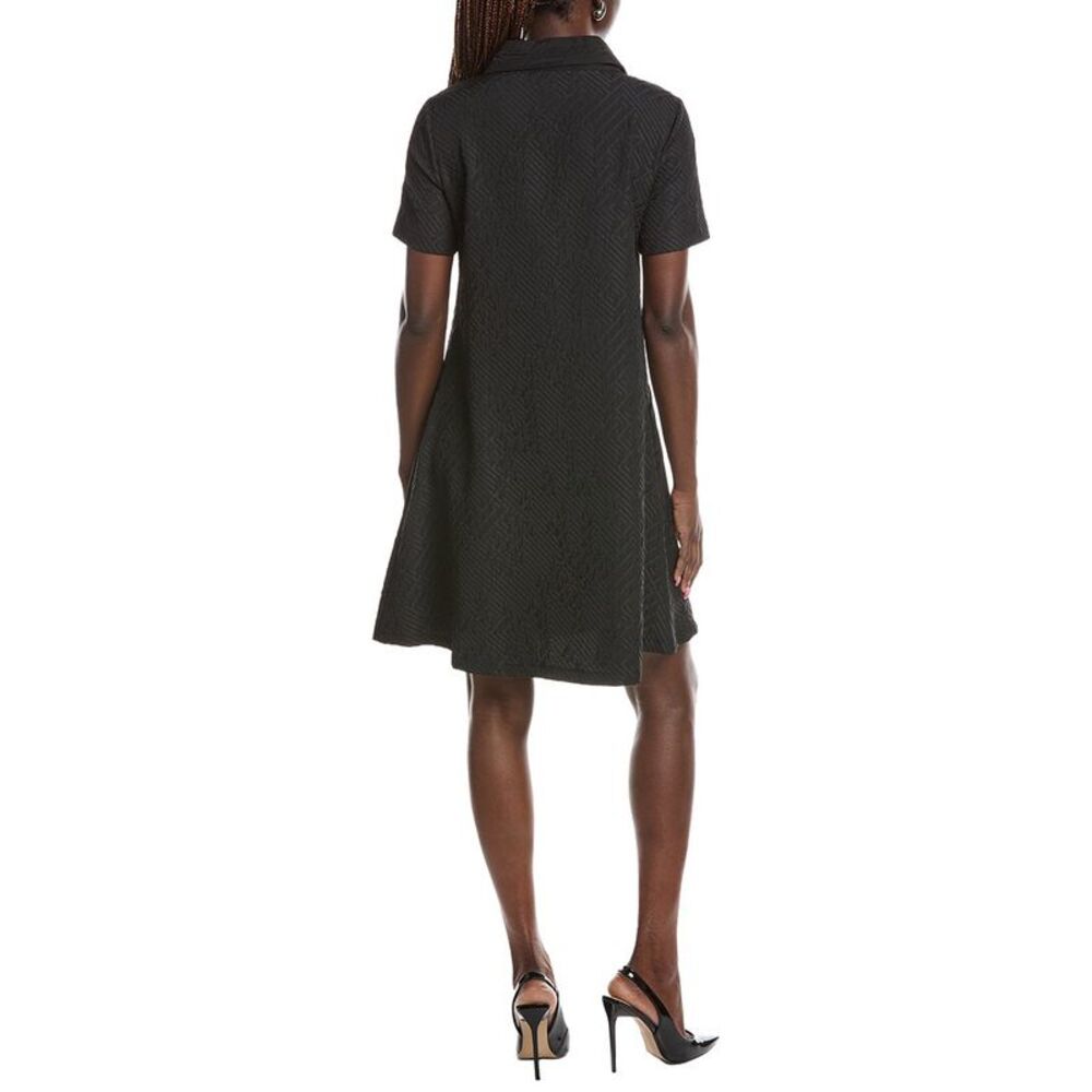 Joseph Ribkoff Womens Textured Mini Dress, Black - Picture 2 of 3